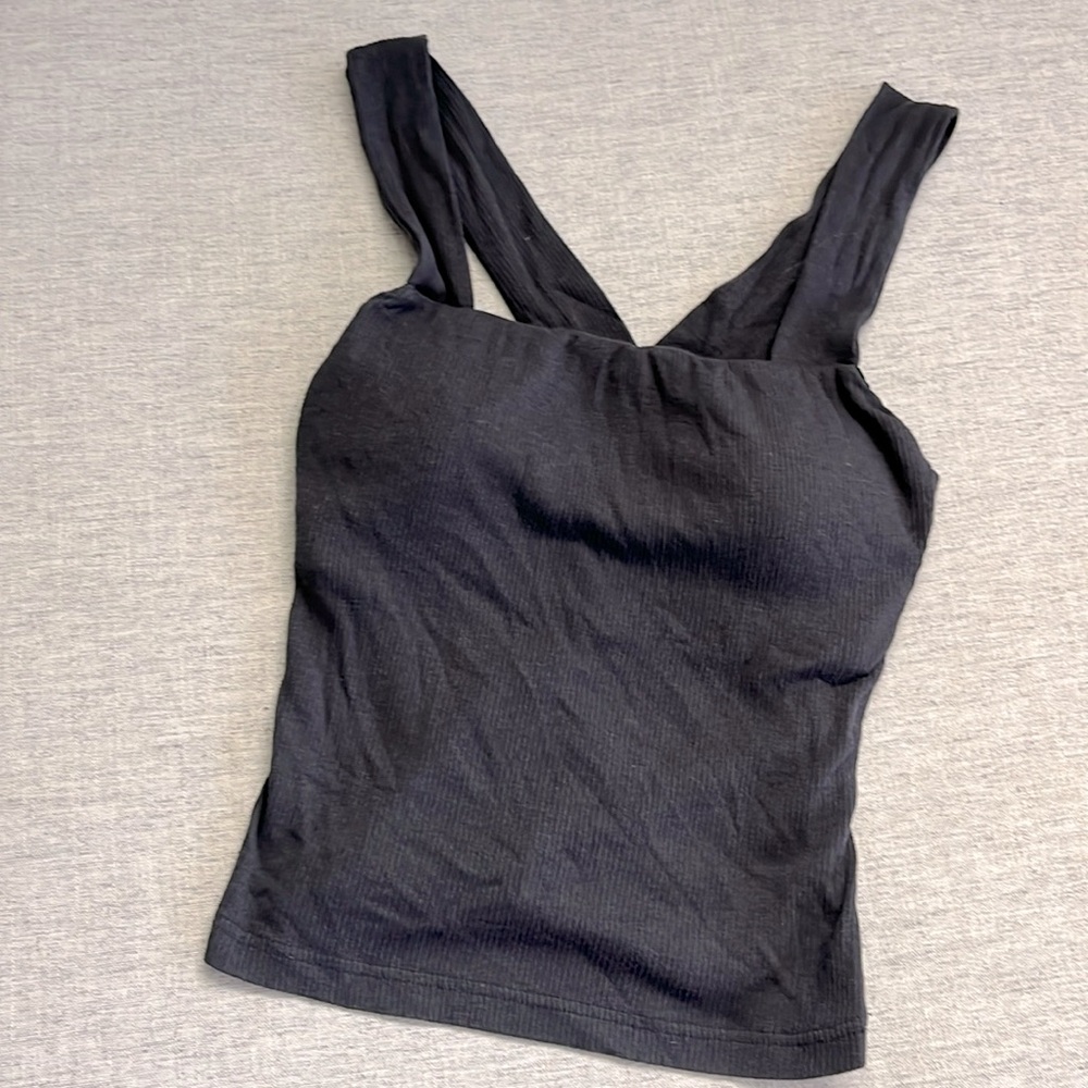 OGL Black Ribbed Tank Top